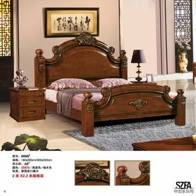 雙人床 橡木床 兩米床 南康家具18070573318